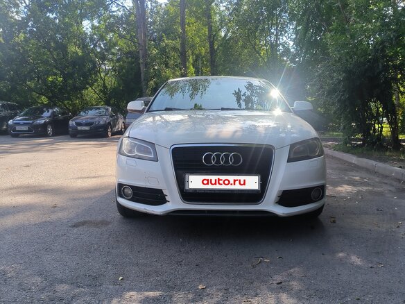 2012 Audi A3 II (8P) Рестайлинг 2, белый, 900000 рублей