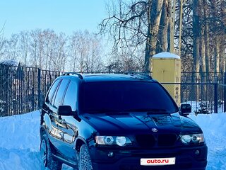 2002 BMW X5 3.0i I (E53), чёрный, 1080000 рублей, вид 1
