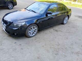 2007 BMW 5 серии 520d V (E60/E61) Рестайлинг, чёрный, 760000 рублей, вид 2