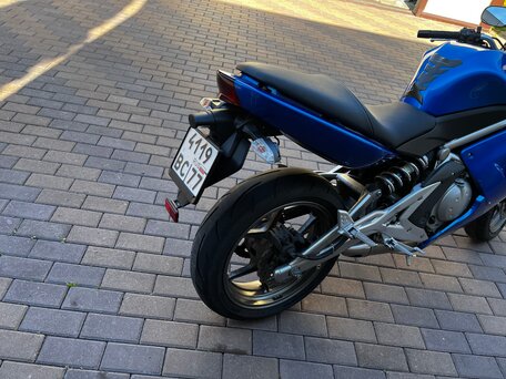 2007 Kawasaki ER-6F (Ninja 650R), синий, 370000 рублей, вид 5