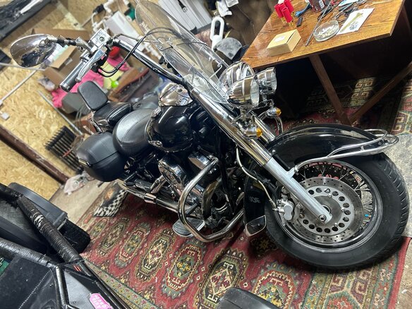 2008 Yamaha XVS1100, чёрный, 600000 рублей - вид 13