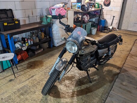 2001 Yamaha SR400, серебристый, 249999 рублей, вид 2