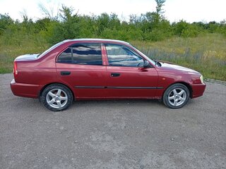 2004 Hyundai Accent ТагАЗ II, красный, 360000 рублей, вид 4