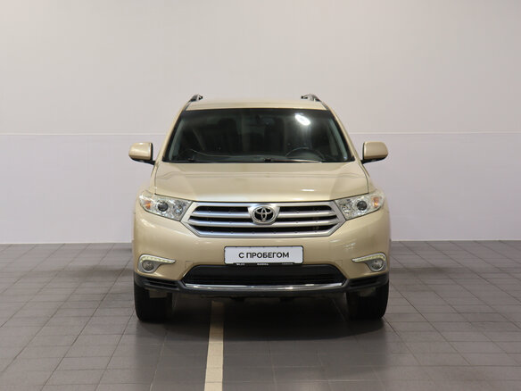 2010 Toyota Highlander II (XU40) Рестайлинг, бежевый - вид 2