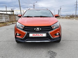 2017 Lada (ВАЗ) Vesta SW Cross I, оранжевый, 900000 рублей, вид 2