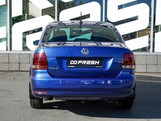 2019 Volkswagen Polo V Рестайлинг, синий, 1420000 рублей, вид 4
