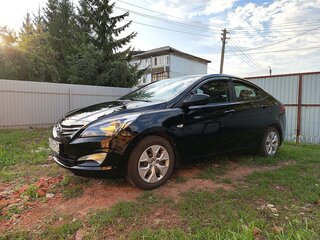 2016 Hyundai Solaris I Рестайлинг, чёрный, 1110000 рублей, вид 1