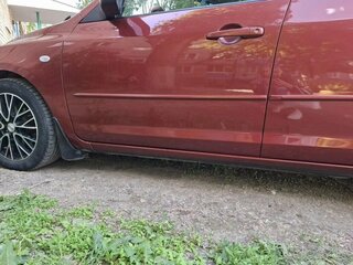 2008 Mazda 3 I (BK) Рестайлинг, красный, 600000 рублей, вид 3