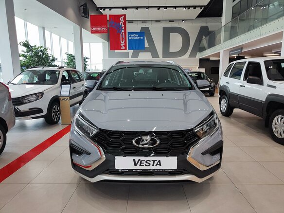 2026 Lada (ВАЗ) Vesta SW Cross I Рестайлинг (NG), голубой - вид 2