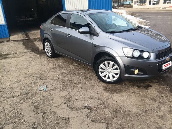 2013 Chevrolet Aveo II, серый - вид 5
