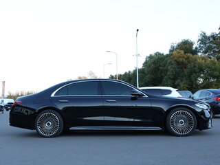 2021 Mercedes-Benz S-Класс 400 d Long 4MATIC VII (W223), чёрный, 10936386 рублей, вид 4
