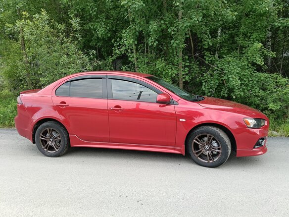 2008 Mitsubishi Lancer X, красный, 649000 рублей - вид 8