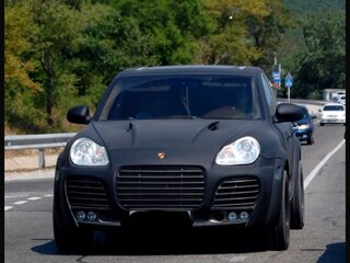2003 Porsche Cayenne Turbo I (955), чёрный, 650000 рублей, вид 1
