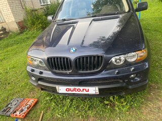 2003 BMW X5 3.0i I (E53) Рестайлинг, синий, 950000 рублей, вид 4