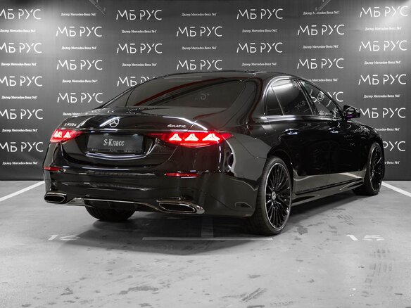 2026 Mercedes-Benz S-Класс 450 d Long 4MATIC VII (W223) Рестайлинг, чёрный - вид 3