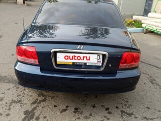 2007 Hyundai Sonata ТагАЗ IV (EF) Рестайлинг, синий, 750000 рублей, вид 4