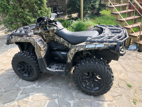 2017 BRP Can-Am Outlander 850, чёрный, 1200000 рублей, вид 3