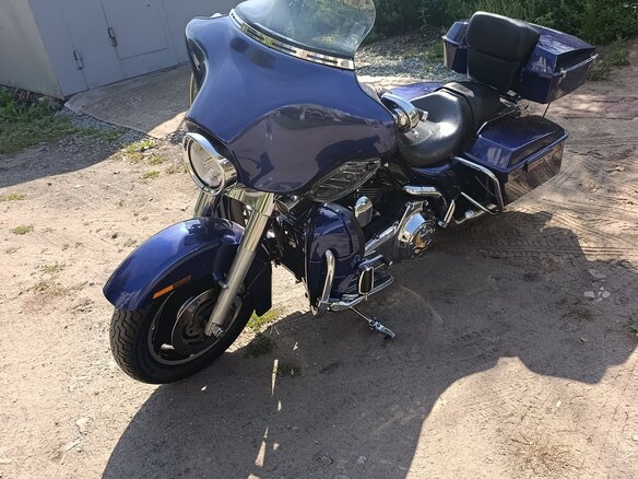2007 Harley-Davidson Street Glide, синий, 777000 рублей - вид 13