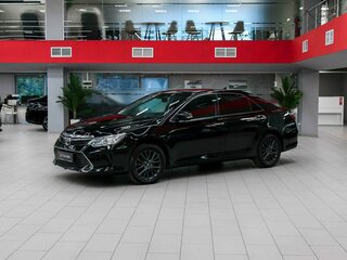 2015 Toyota Camry VII (XV50) Рестайлинг, чёрный, 1590000 рублей, вид 1