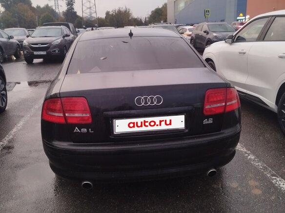 2008 Audi A8 II (D3) Рестайлинг 2, чёрный, 860000 рублей - вид 3