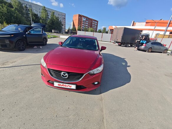 2015 Mazda 6 III (GJ) Рестайлинг, красный, 1450000 рублей - вид 3