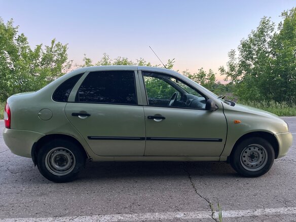 2006 Lada (ВАЗ) Kalina I, зелёный, 110000 рублей - вид 6
