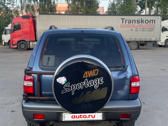 2005 Kia Sportage I, синий, 175000 рублей - вид 5