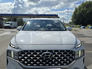 2021 Hyundai Santa Fe IV Рестайлинг, белый, 3400000 рублей, вид 3