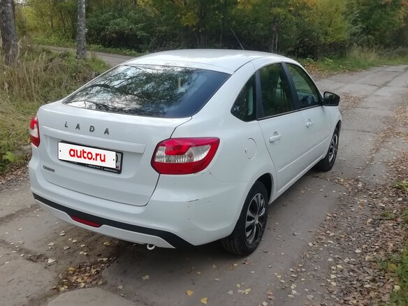 2023 Lada (ВАЗ) Granta I Рестайлинг, белый, 650000 рублей - вид 5
