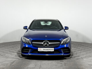 2020 Mercedes-Benz C-Класс 200 IV (W205) Рестайлинг, синий, 3135000 рублей, вид 2