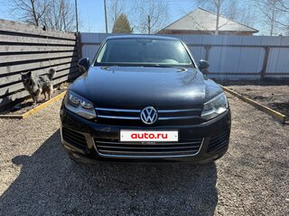 2012 Volkswagen Touareg II, чёрный, 2100000 рублей, вид 2