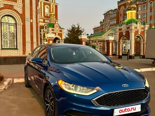 2017 Ford Fusion (North America) II Рестайлинг, синий, 1690000 рублей, вид 1