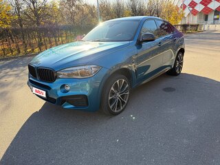 2018 BMW X6 40d II (F16), голубой, 5200000 рублей, вид 4