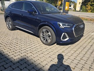 2022 Audi Q3 Sportback 35 TFSI MHEV II (F3), синий, 3200000 рублей, вид 4