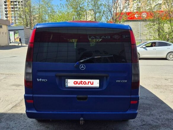2012 Mercedes-Benz Vito 111 CDI L1 II (W639) Рестайлинг, синий - вид 2