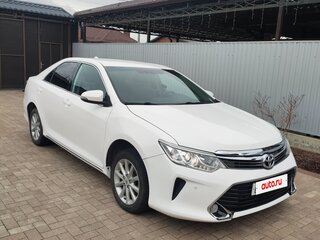 2015 Toyota Camry VII (XV50) Рестайлинг, белый, 1750000 рублей, вид 4