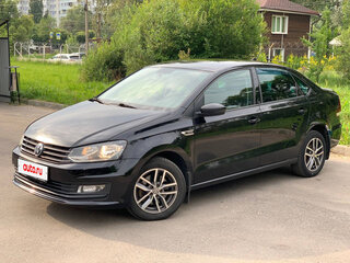 2018 Volkswagen Polo V Рестайлинг, чёрный, 1390000 рублей, вид 1