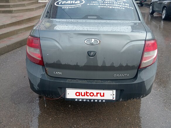 2013 Lada (ВАЗ) Granta I, серый, 190000 рублей - вид 2