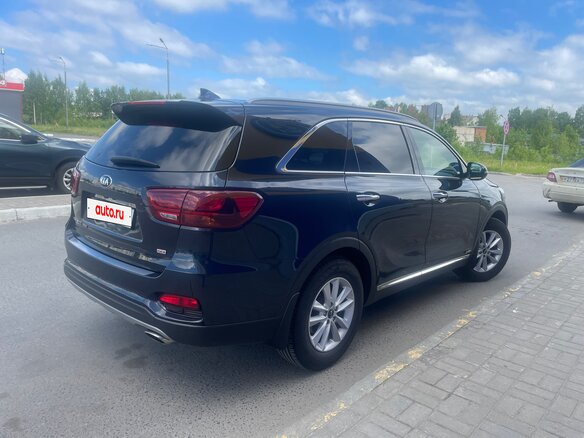 2019 Kia Sorento III Prime Рестайлинг, синий, 2750000 рублей - вид 3