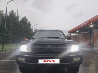 2003 Toyota Land Cruiser 100 Series Рестайлинг 1, чёрный, 1480000 рублей, вид 2