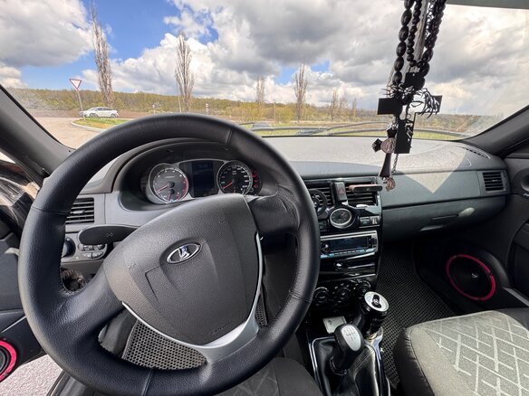 2012 Lada (ВАЗ) Priora I, чёрный, 410000 рублей - вид 7
