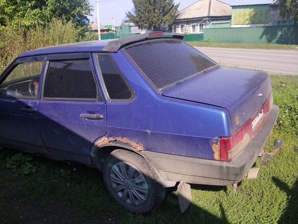2002 Lada (ВАЗ) 21099, синий, 75000 рублей