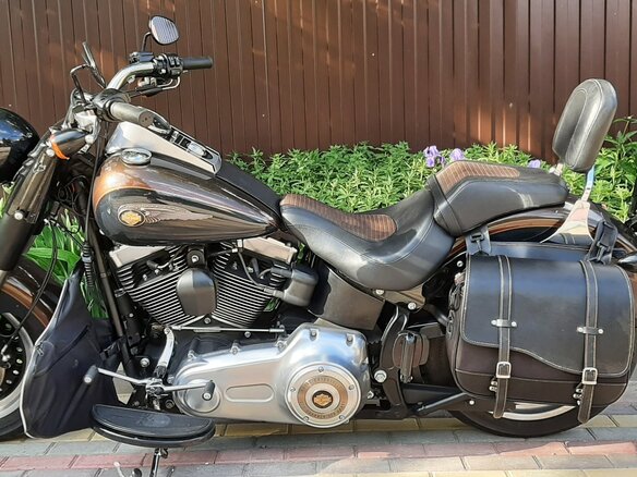 2013 Harley-Davidson Fat Boy, коричневый, 1450000 рублей - вид 8