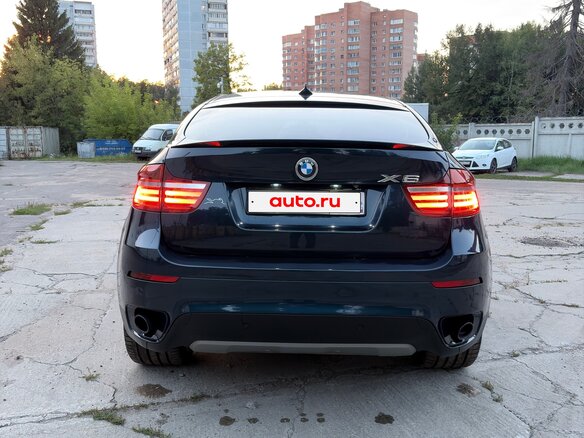2013 BMW X6 35i I (E71) Рестайлинг, синий - вид 6