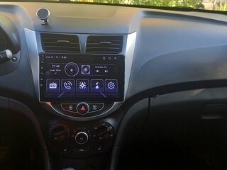 2012 Hyundai Solaris I, серебристый, 600000 рублей, вид 3