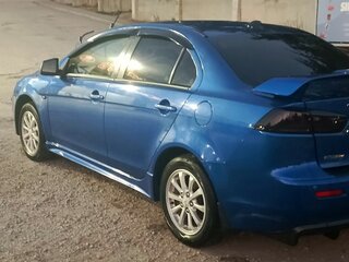 2011 Mitsubishi Lancer X Рестайлинг, синий, 680000 рублей, вид 4