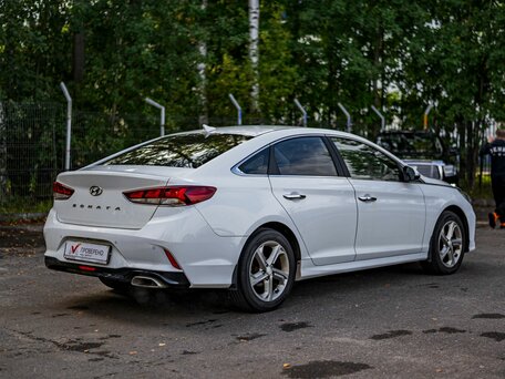 2018 Hyundai Sonata VII (LF) Рестайлинг, белый, 1525000 рублей, вид 2