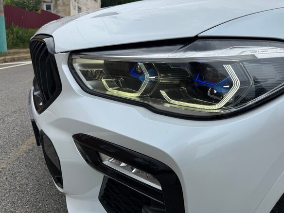 2020 BMW X6 30d III (G06), синий, 6150000 рублей - вид 6