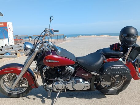 1998 Yamaha XVS400 Drag Star, красный, 290000 рублей, вид 1