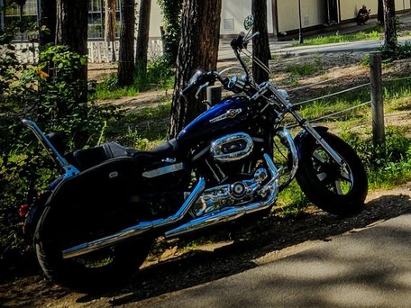 2013 Harley-Davidson Sportster 1200, синий, 710000 рублей, вид 3
